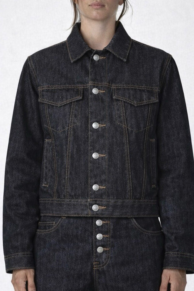 Origin Raw Denim Jacket (Raw Black)