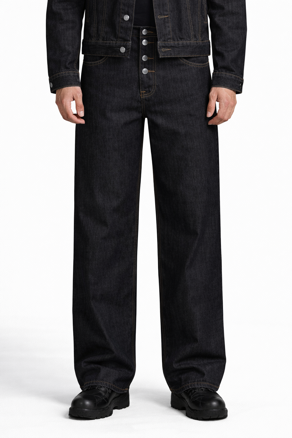 Origin Raw Denim Jeans (Raw Black)