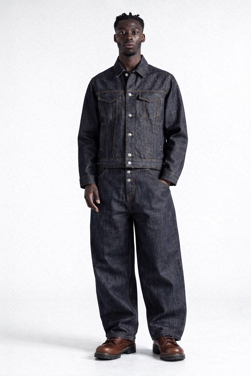 Origin Raw Denim Jacket (Raw Indigo)