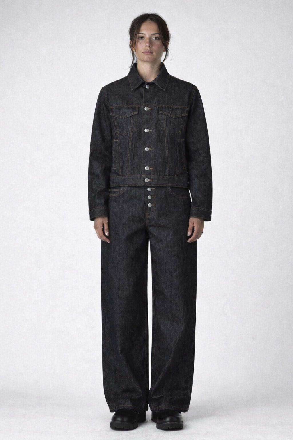 Origin Raw Denim Jacket (Raw Black)