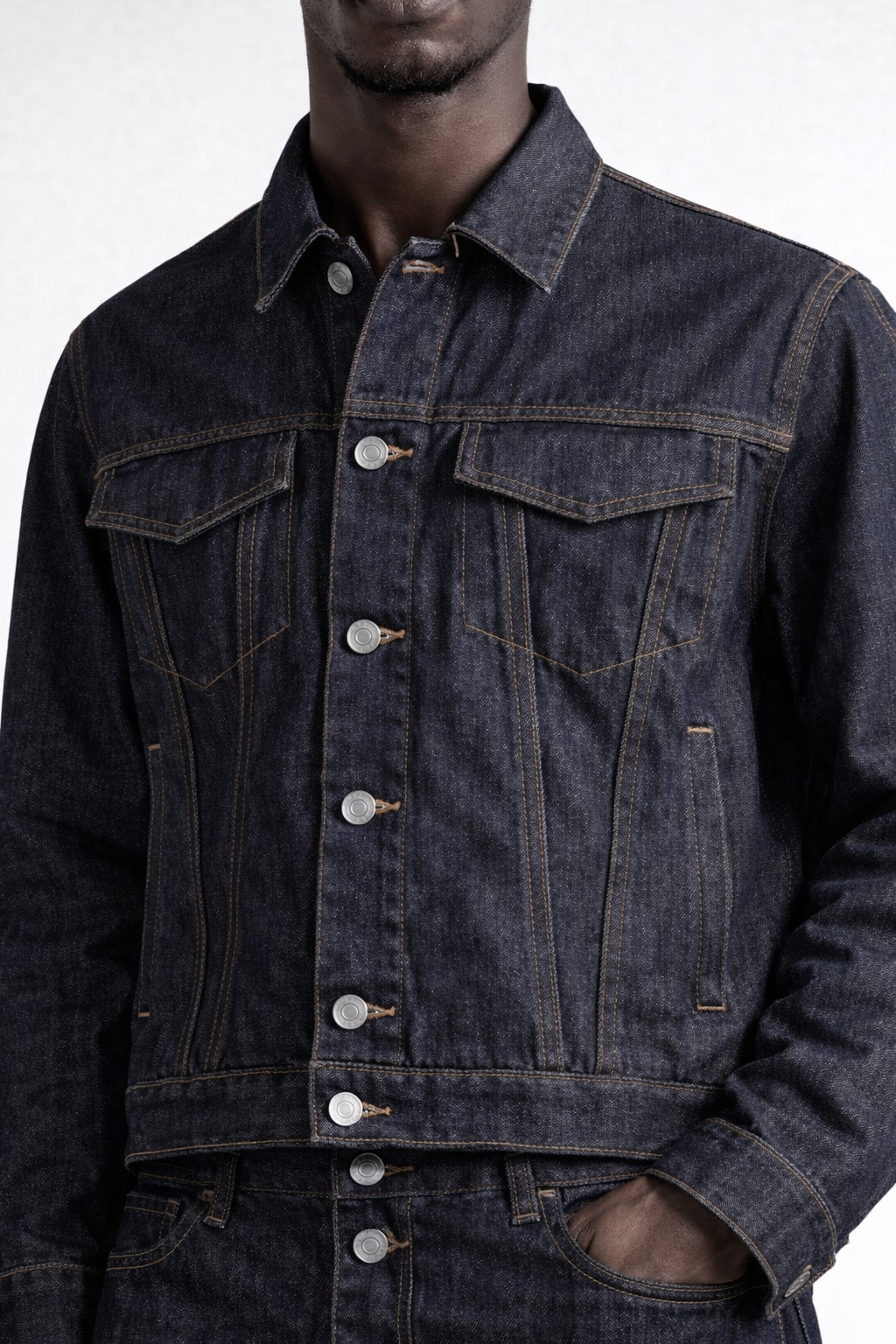 Origin Raw Denim Jacket (Raw Indigo)
