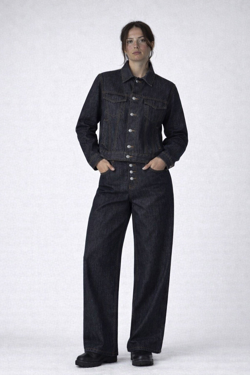 Origin Raw Denim Jeans (Raw Black)