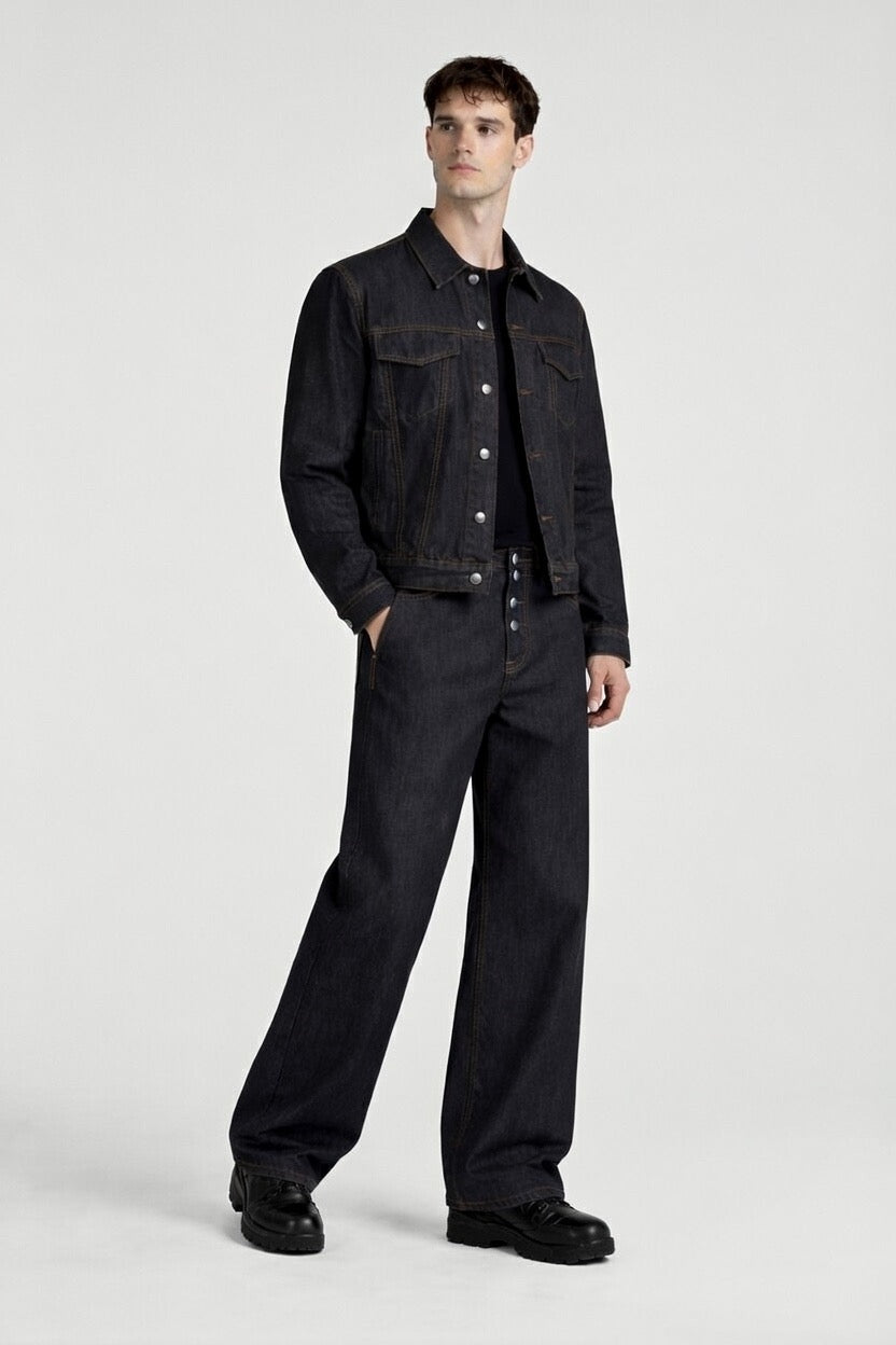 Origin Raw Denim Jeans (Raw Black)
